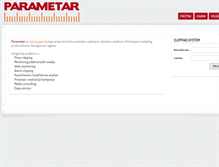 Tablet Screenshot of parametar.ba